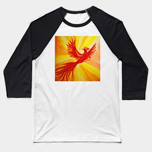 Phoenix Bird Painting Baseball T-Shirt